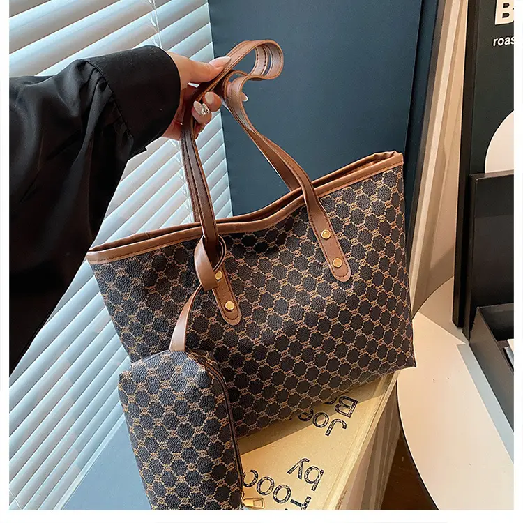 Trendy 2-Piece Women's Patterned Shoulder Bag & Zipper Pouch — feature 14