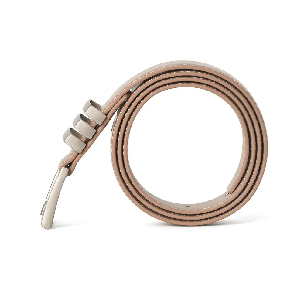 Women Genuine Leather Belt with Alloy Buckle - Image 5