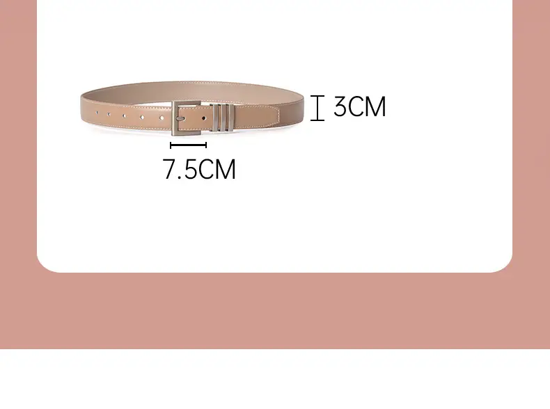 Women Genuine Leather Belt with Alloy Buckle β feature 3