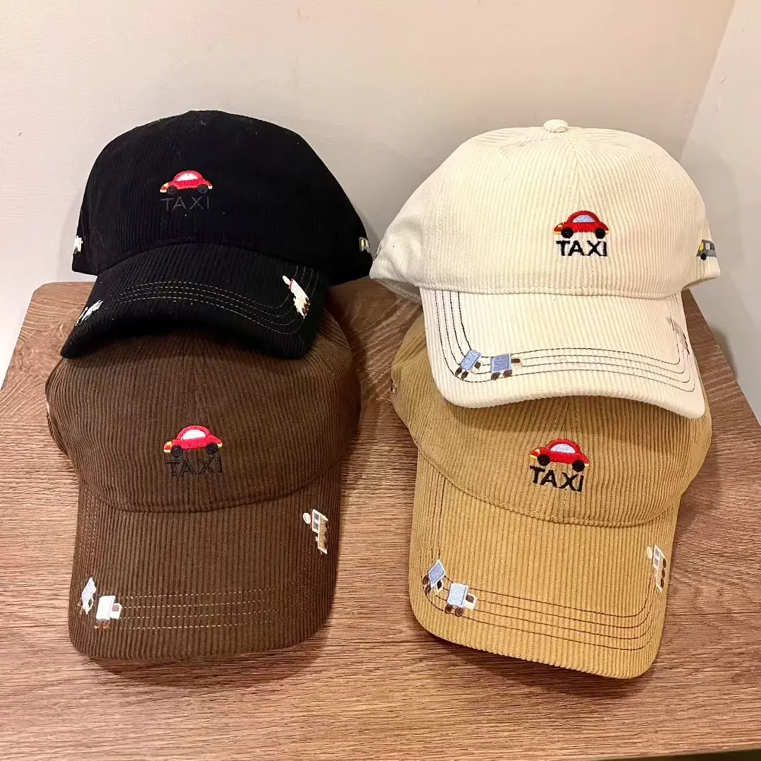 Tan Embroidered Baseball Cap with Cute Design — feature 6