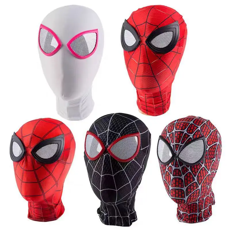 Iron Man Expedition Spider-Man Headgear Mask Children's Marvel Hero Cosplay Halloween Prop Cape
