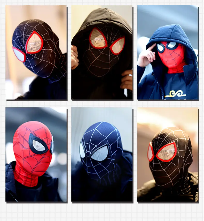 Iron Man Expedition Spider-Man Headgear Mask Children's Marvel Hero Cosplay Halloween Prop Cape — feature 7