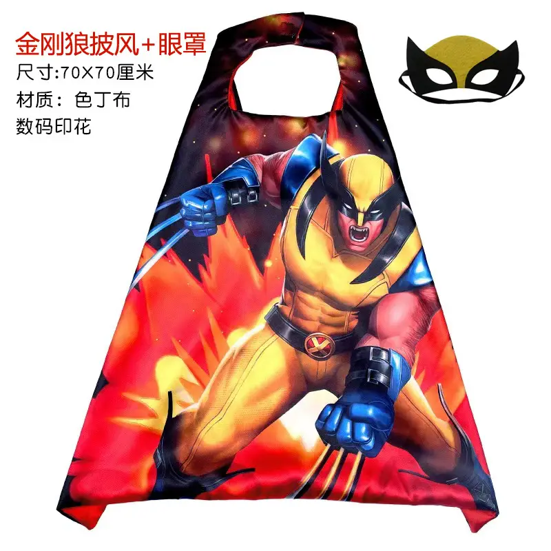 Iron Man Expedition Spider-Man Headgear Mask Children's Marvel Hero Cosplay Halloween Prop Cape — feature 9