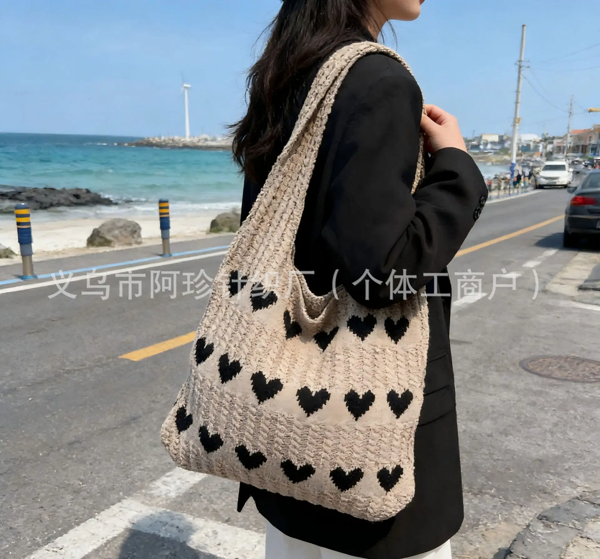 Women's Straw Flower Bag Large Capacity Beach Travel - Image 8