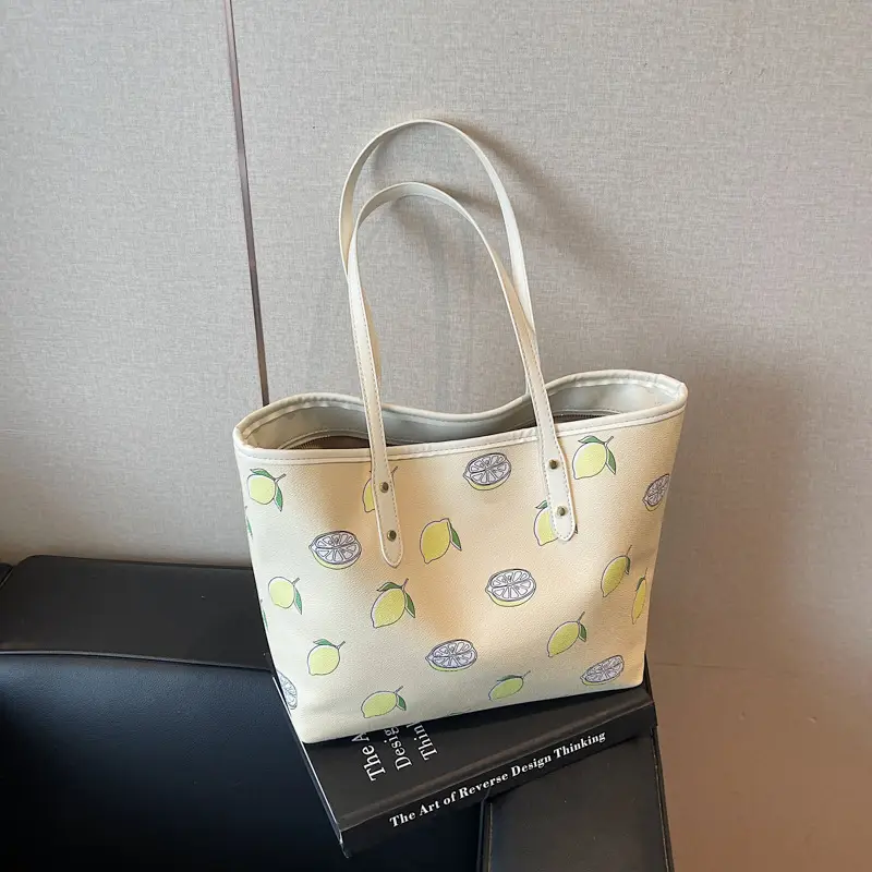2025 Cherry Print Shoulder Crossbody Tote Bag - Image 6