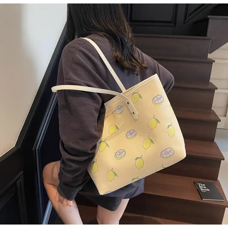 2025 Cherry Print Shoulder Crossbody Tote Bag — feature 21