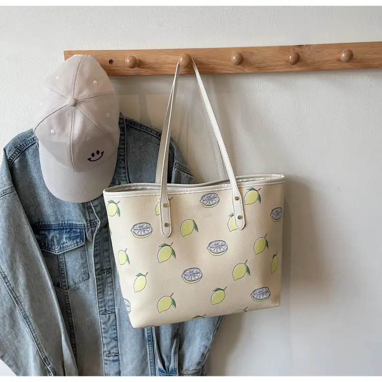2025 Cherry Print Shoulder Crossbody Tote Bag — feature 32