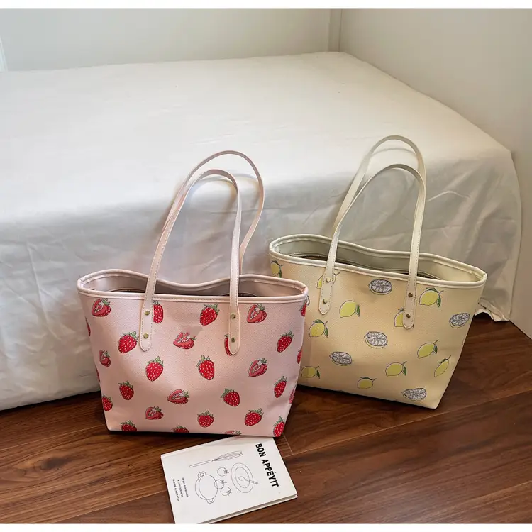 2025 Cherry Print Shoulder Crossbody Tote Bag — feature 33