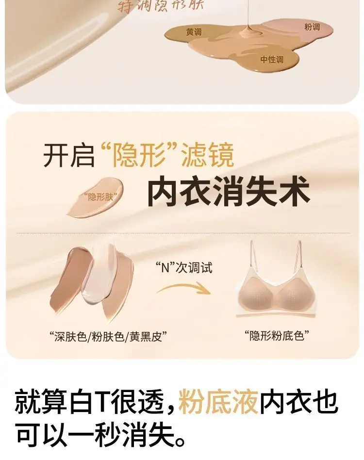 Summer Specializes in Cool-Feeling Small Ice Cups, Thin-Shouldered Ice Silk Zero-Degree Bras, Breathable Side-Closing, Wire-Free, Thin Intimates for Women — feature 4
