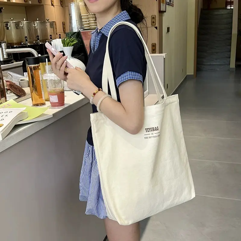 Japanese Style Canvas Shoulder Bag Large Capacity Women - Image 6