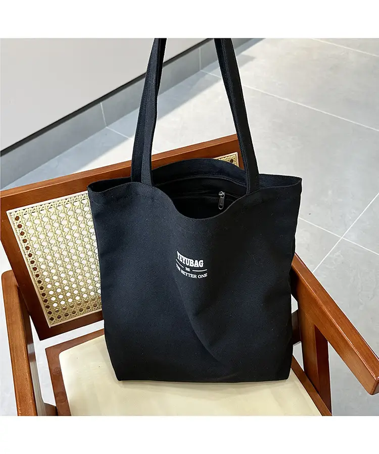 Japanese Style Canvas Shoulder Bag Large Capacity Women — feature 13