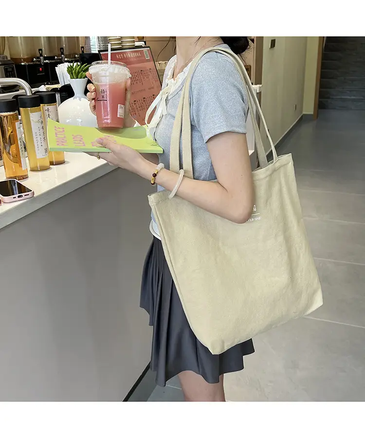 Japanese Style Canvas Shoulder Bag Large Capacity Women — feature 14