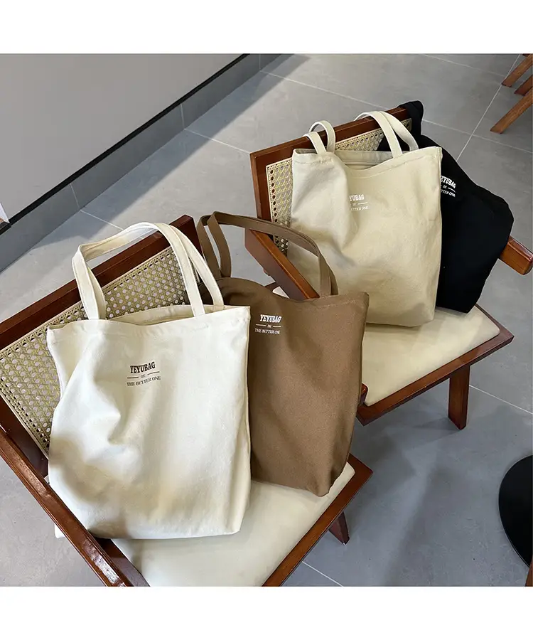 Japanese Style Canvas Shoulder Bag Large Capacity Women — feature 2