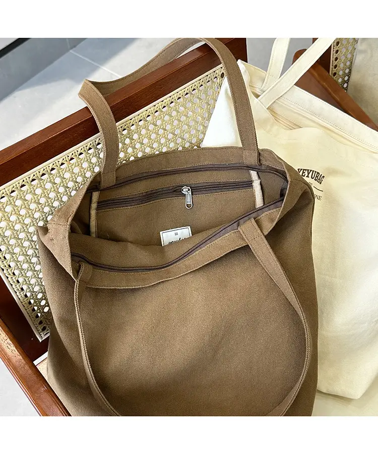 Japanese Style Canvas Shoulder Bag Large Capacity Women — feature 7