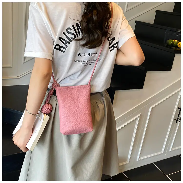 Women Cross Body Mini Phone Bag Beige 2025 — feature 8