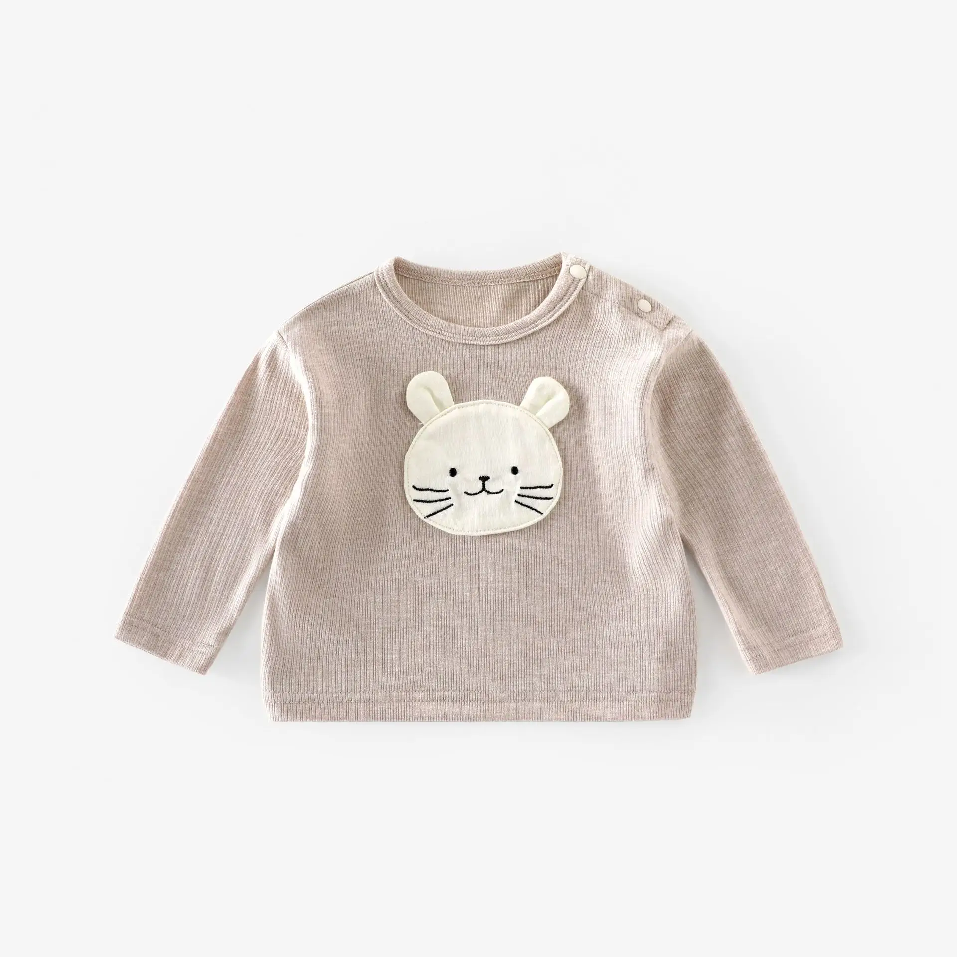 Boys Cotton Mushroom Long Sleeve T-Shirt 2025