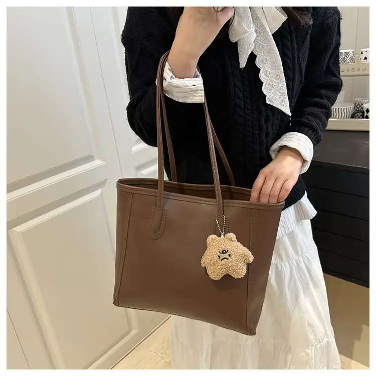 Korean Style Armpit Bag with Pom Pom Charm — feature 15