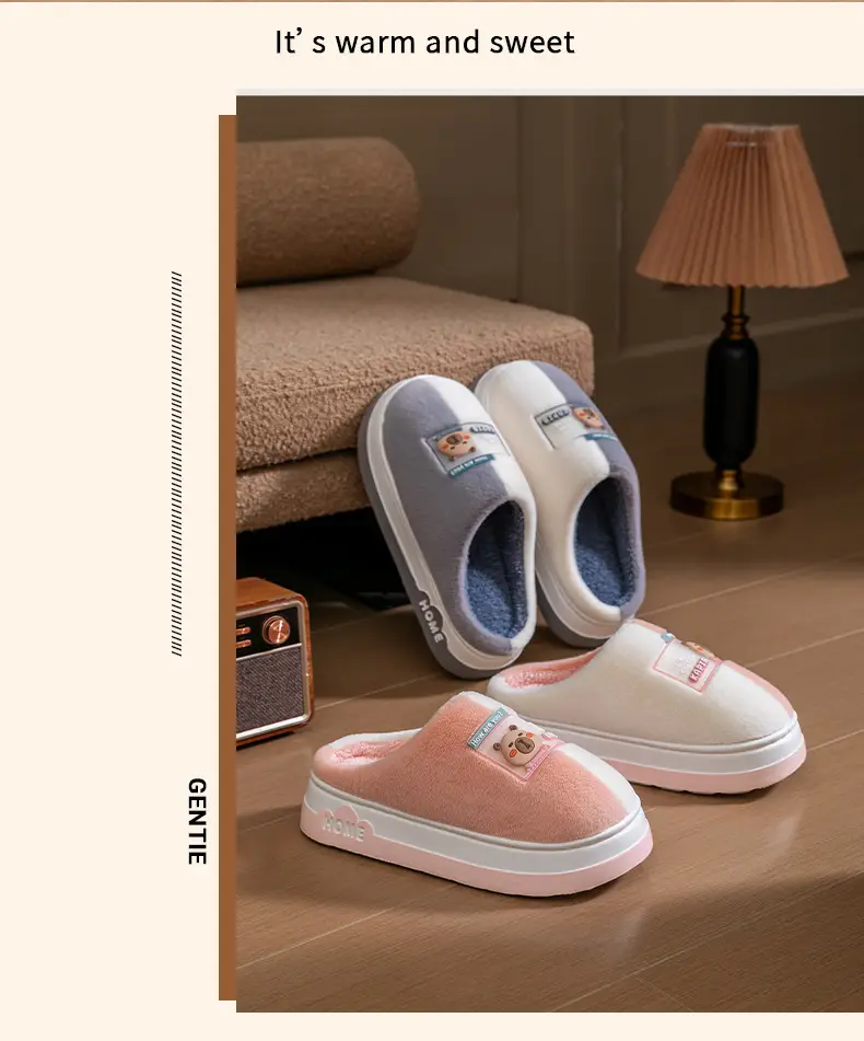 2025 New Plush Cotton Winter Slippers Women Men — feature 18