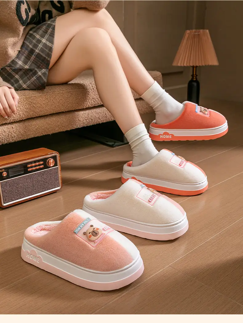 2025 New Plush Cotton Winter Slippers Women Men — feature 19