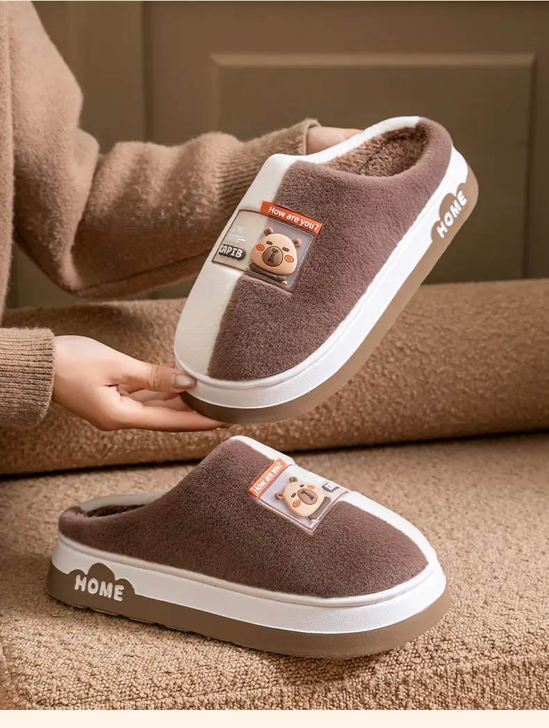 2025 New Plush Cotton Winter Slippers Women Men — feature 23