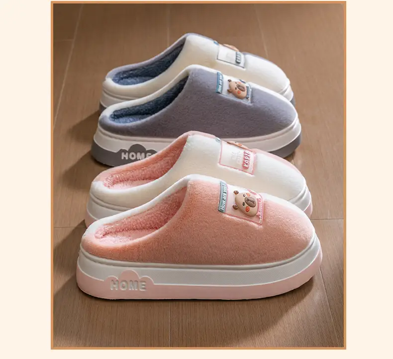 2025 New Plush Cotton Winter Slippers Women Men — feature 24