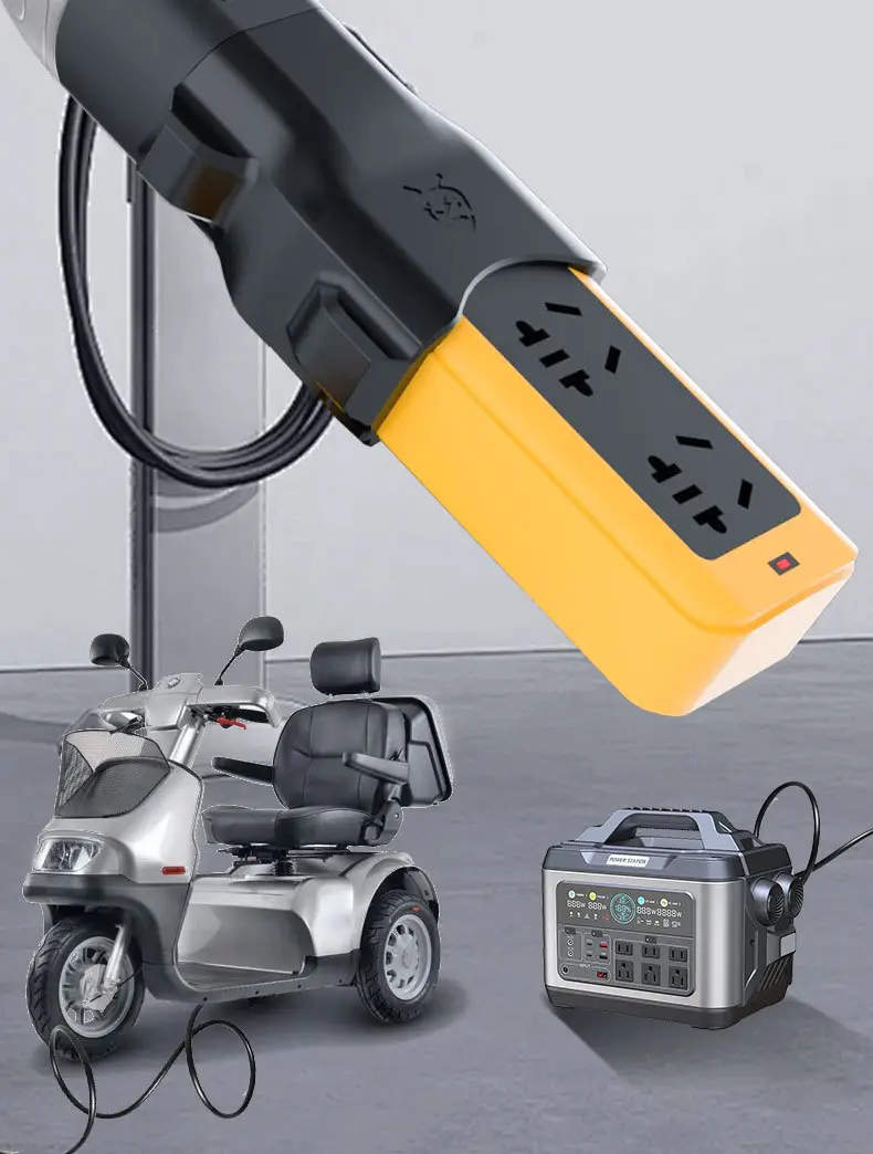 Charging Pile, Electric Vehicle, Outdoor Charging, No. 9 Tram, Cannon, New Energy Battery Vehicle, Electric Car — feature 9