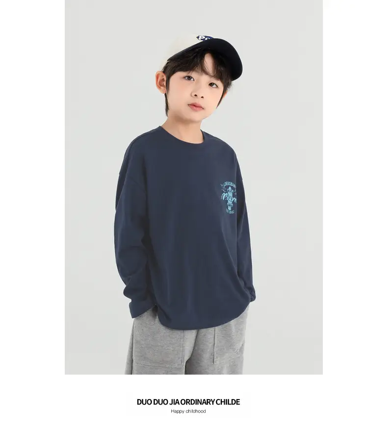 Boys Long Sleeve T-Shirt Sweatpants Set Miami Print 2025 — feature 22