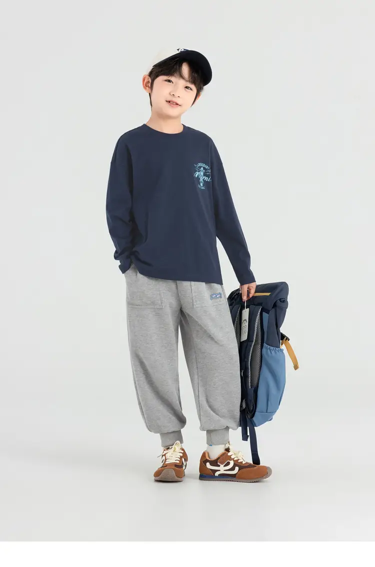 Boys Long Sleeve T-Shirt Sweatpants Set Miami Print 2025 — feature 24