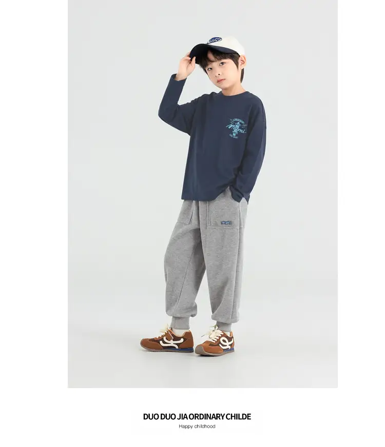 Boys Long Sleeve T-Shirt Sweatpants Set Miami Print 2025 — feature 28