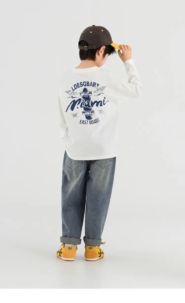Boys Long Sleeve T-Shirt Sweatpants Set Miami Print 2025 — feature 41