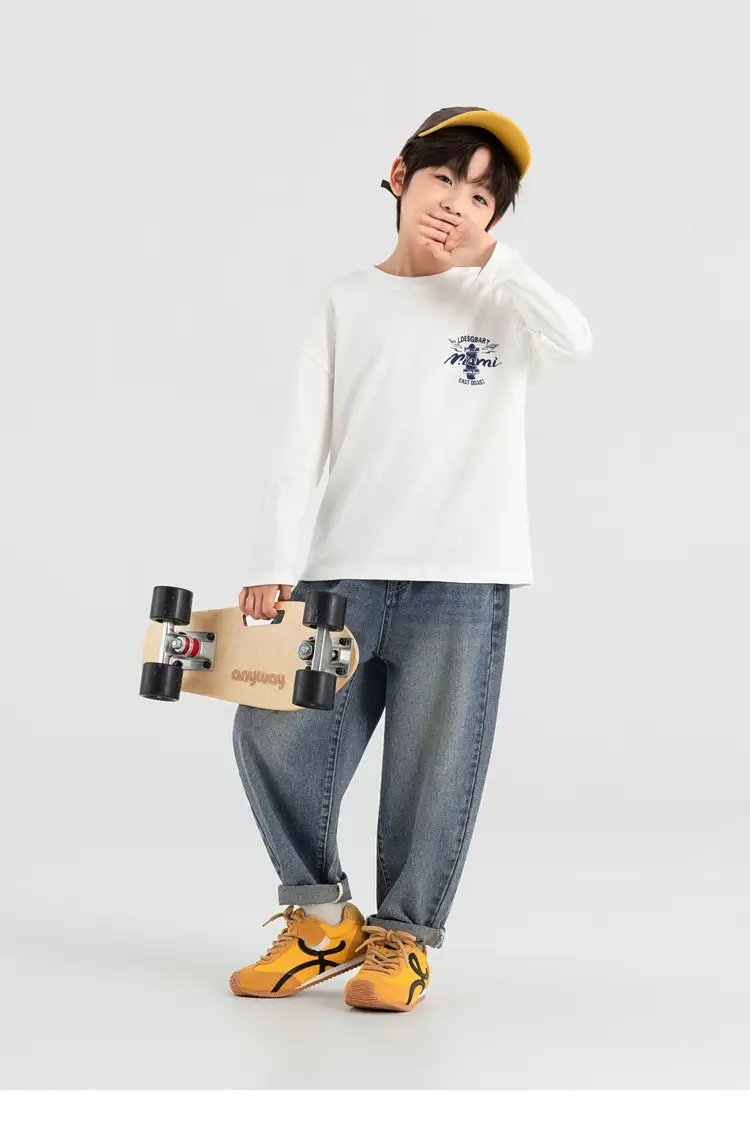 Boys Long Sleeve T-Shirt Sweatpants Set Miami Print 2025 — feature 44