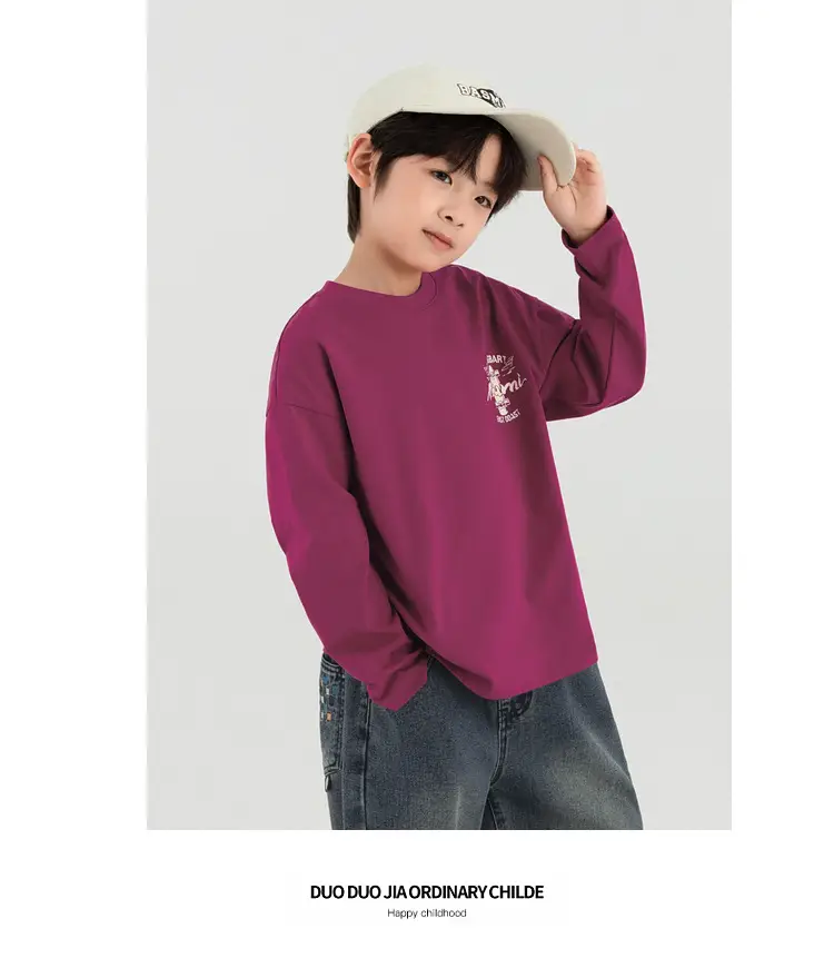 Boys Long Sleeve T-Shirt Sweatpants Set Miami Print 2025 — feature 46