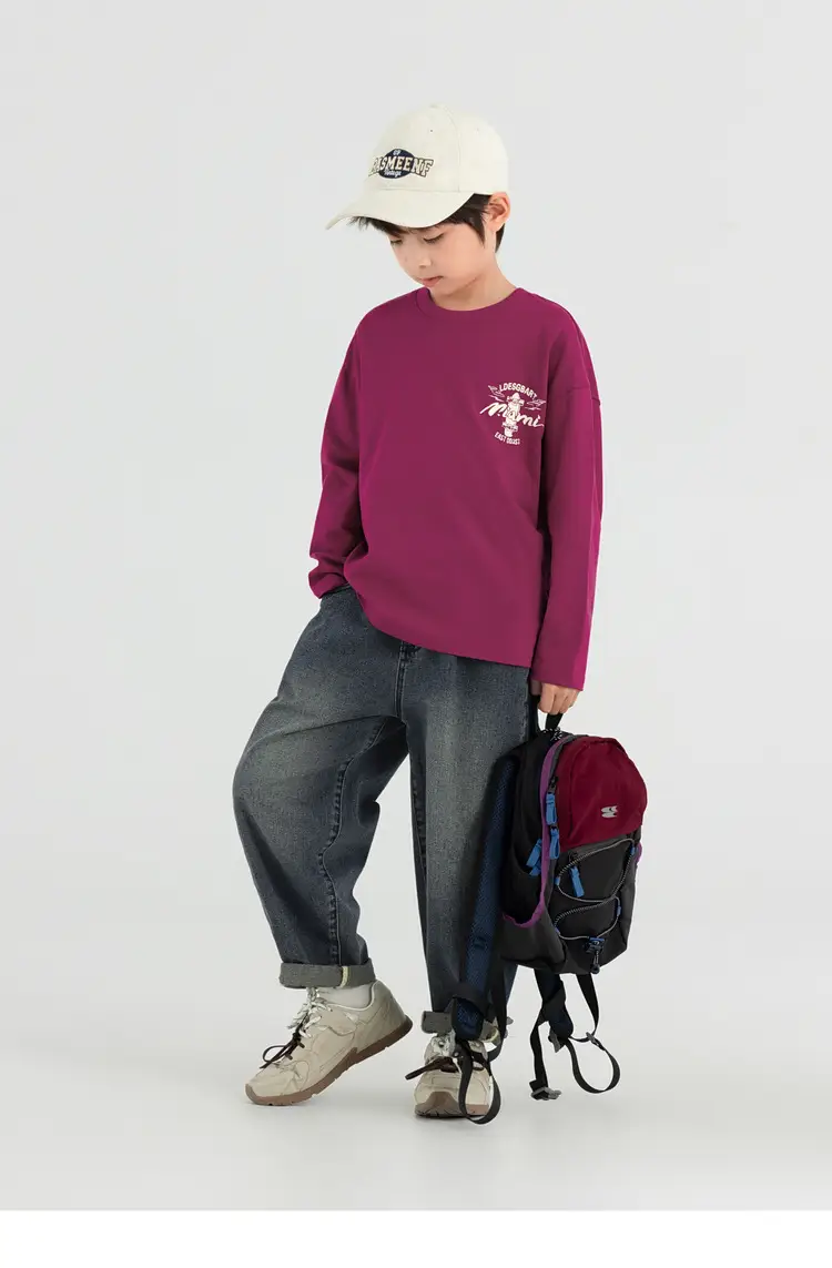 Boys Long Sleeve T-Shirt Sweatpants Set Miami Print 2025 — feature 48