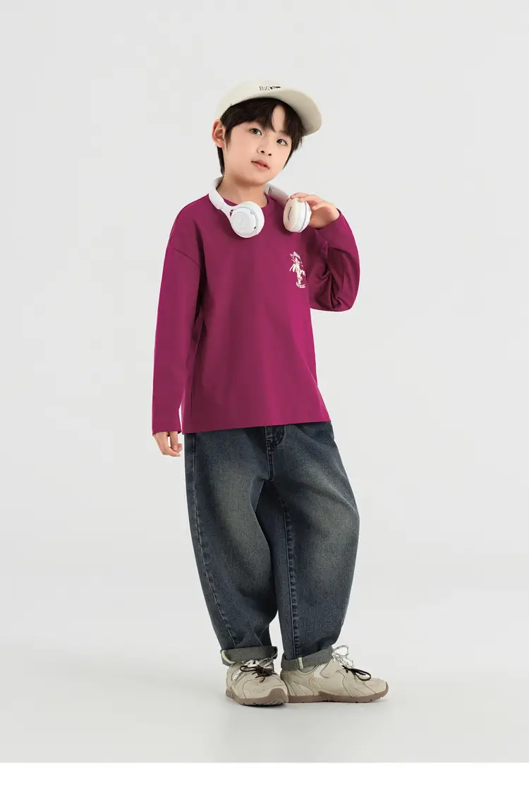 Boys Long Sleeve T-Shirt Sweatpants Set Miami Print 2025 — feature 50
