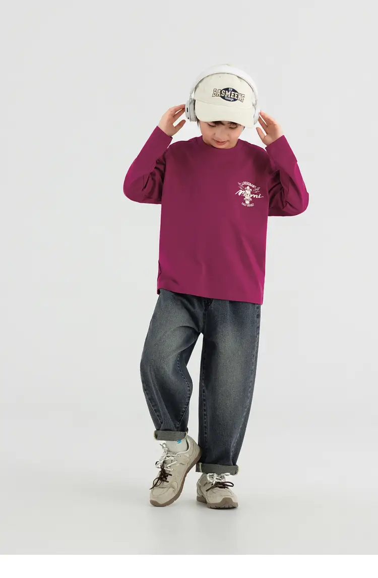 Boys Long Sleeve T-Shirt Sweatpants Set Miami Print 2025 — feature 51