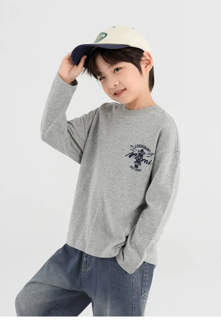 Boys Long Sleeve T-Shirt Sweatpants Set Miami Print 2025 — feature 57