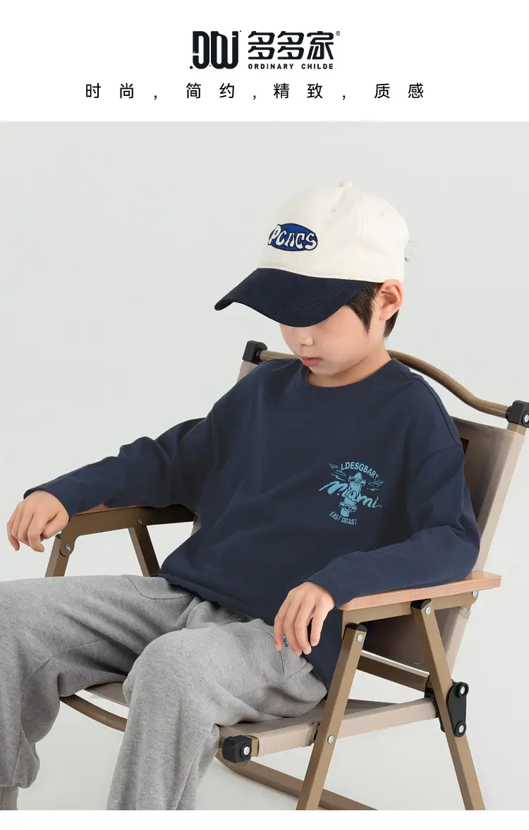 Boys Long Sleeve T-Shirt Sweatpants Set Miami Print 2025 — feature 6