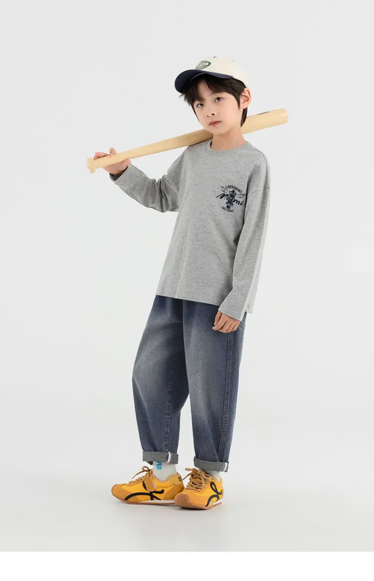 Boys Long Sleeve T-Shirt Sweatpants Set Miami Print 2025 — feature 65