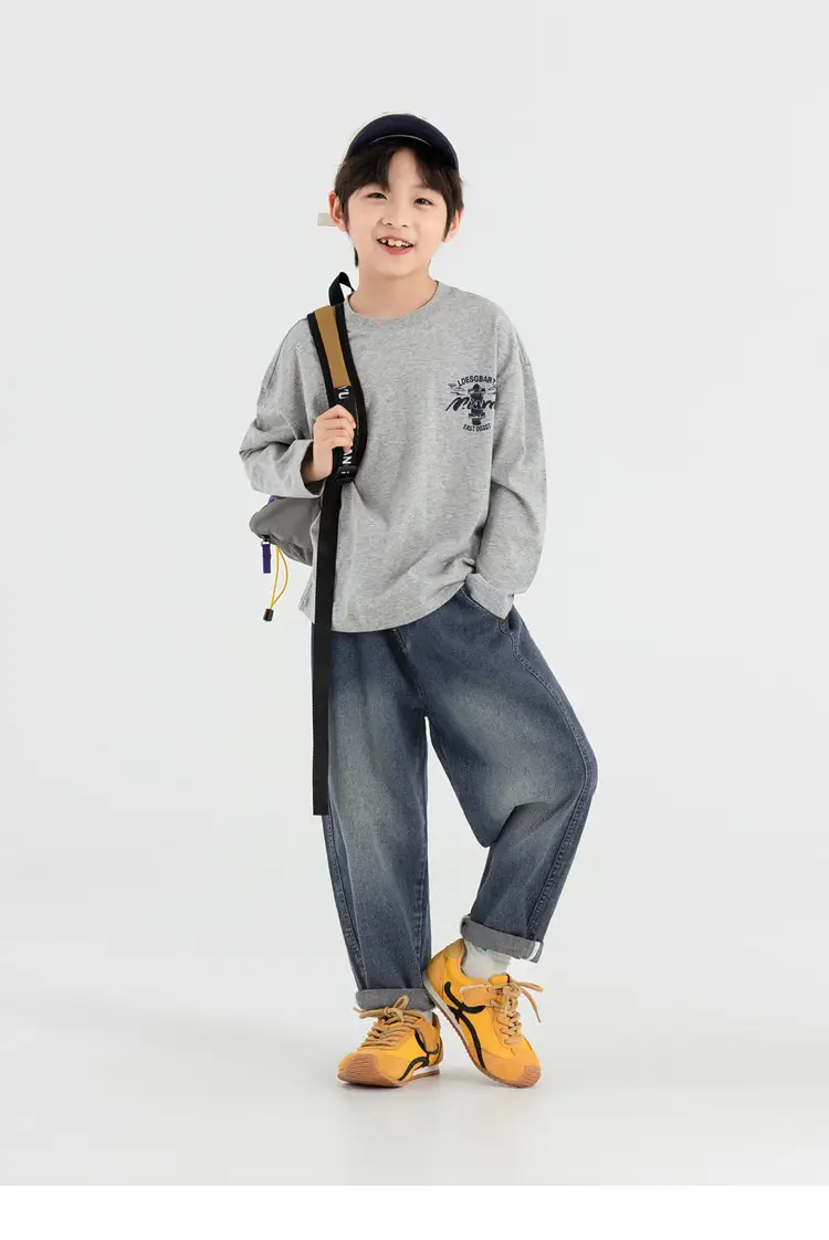 Boys Long Sleeve T-Shirt Sweatpants Set Miami Print 2025 — feature 68