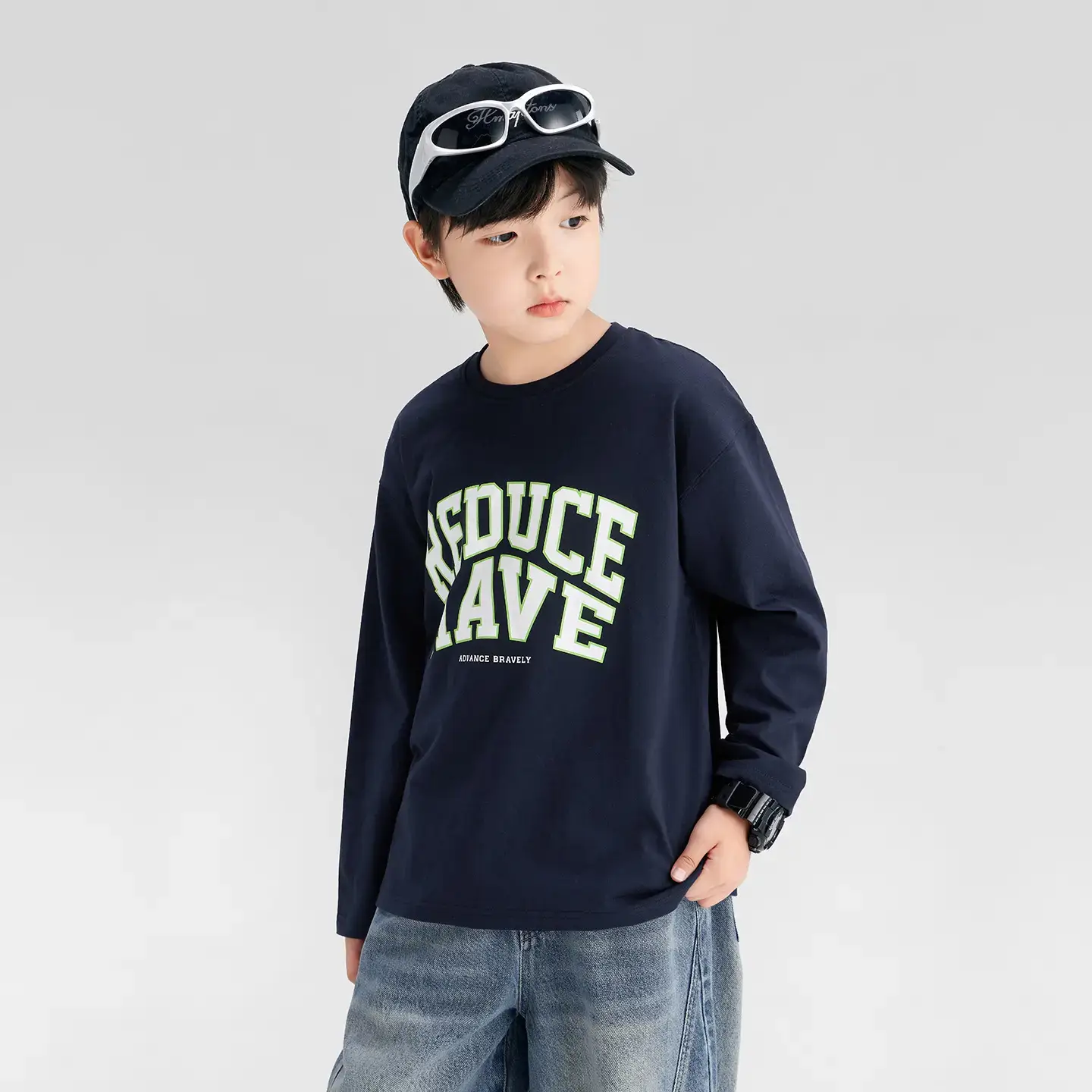 Boys' Long Sleeve Pure Cotton T-Shirt Glad Place 2026 - Image 7