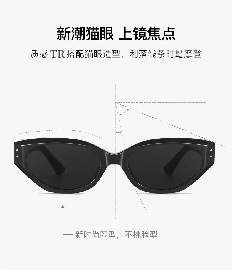 2026 Cat-Eye Sunglasses for Women Anti-UV Hot Style — feature 2