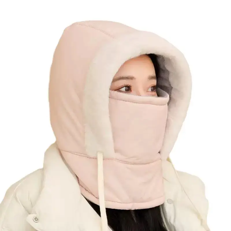 Winter Warm Hat for Women Riding Electric Bikes, Face Protection, Ear Protection, Neck Scarf, Integrated Thickeneded Lei Feng Hat, Outdoor Cold Protection Artifact — feature 26