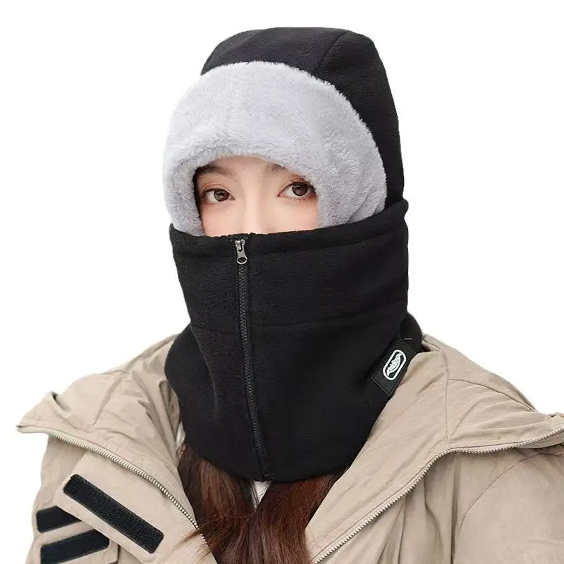 Winter Warm Hat for Women Riding Electric Bikes, Face Protection, Ear Protection, Neck Scarf, Integrated Thickeneded Lei Feng Hat, Outdoor Cold Protection Artifact — feature 41