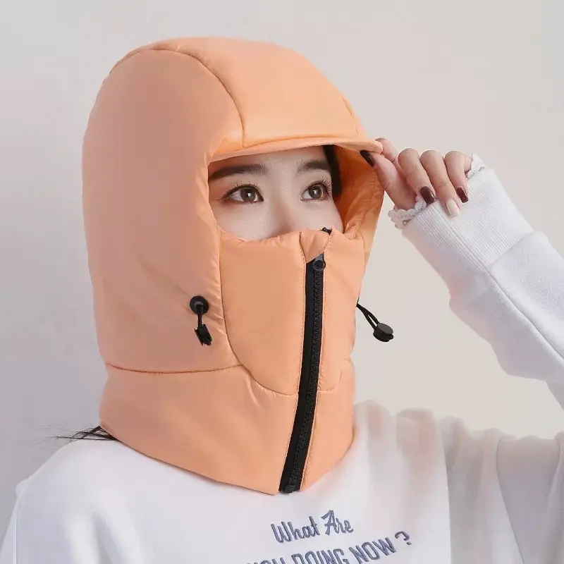 Winter Warm Hat for Women Riding Electric Bikes, Face Protection, Ear Protection, Neck Scarf, Integrated Thickeneded Lei Feng Hat, Outdoor Cold Protection Artifact — feature 5