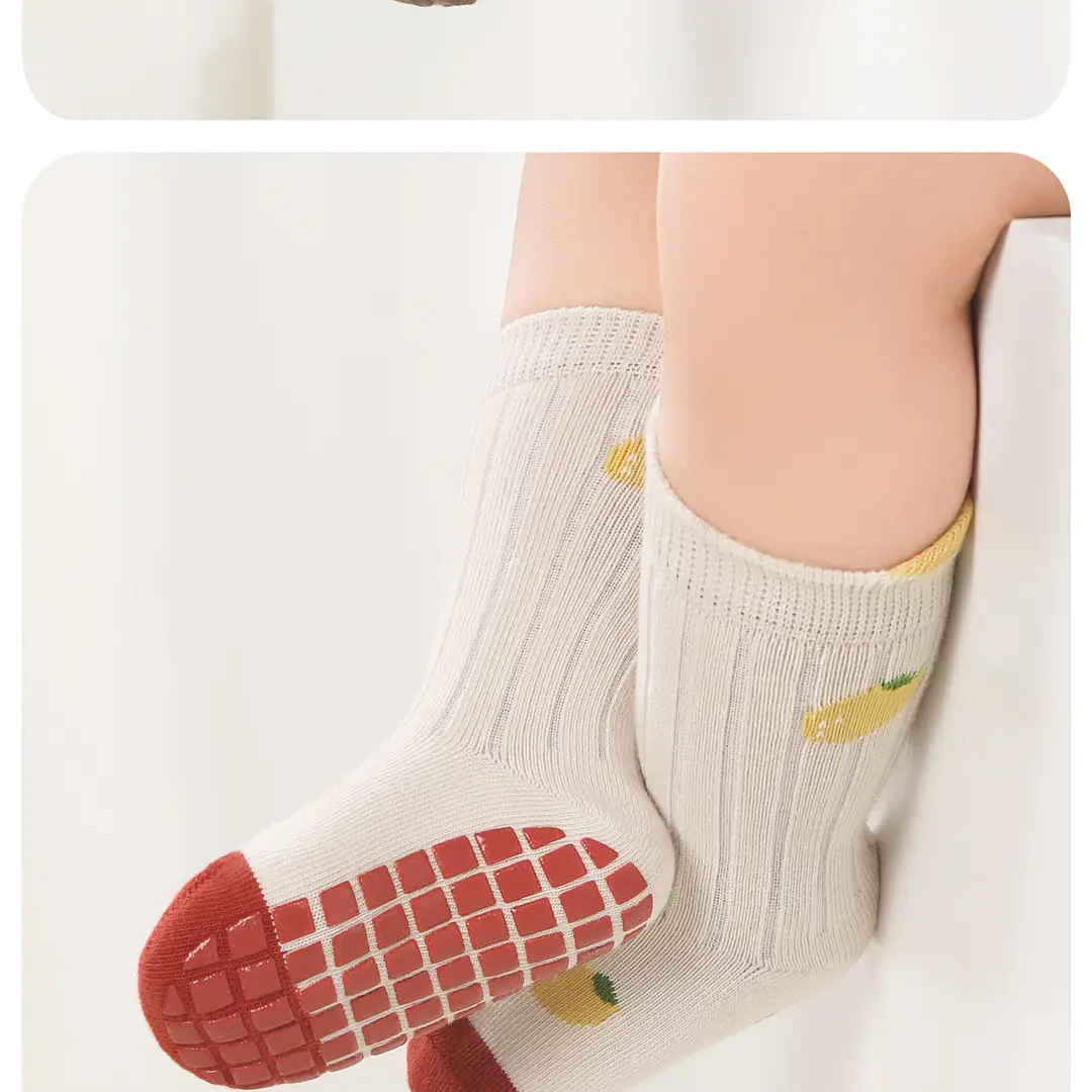 26 Autumn and Winter Seamless Baby Socks, Mid-Tube Floor Socks, Infant Socks, Class a Non-Slip Indoor Early Learning Walking Socks — feature 33