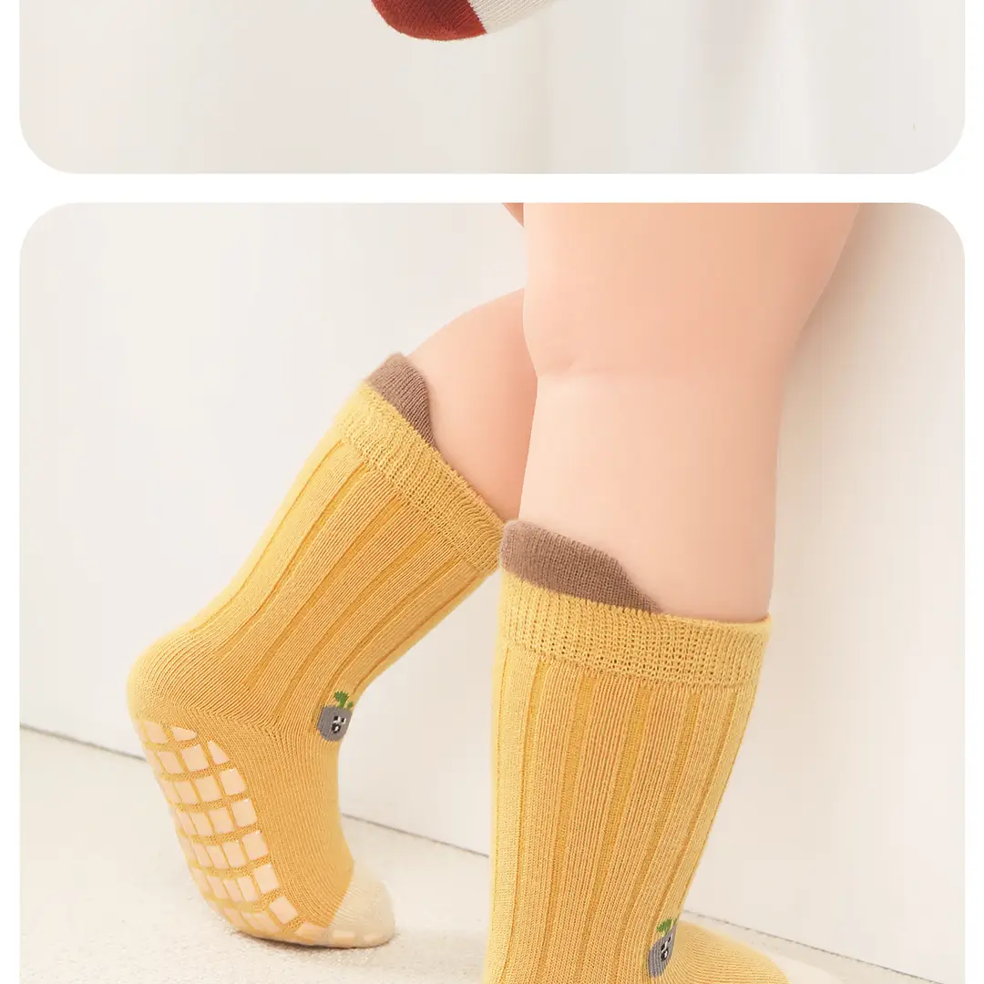 26 Autumn and Winter Seamless Baby Socks, Mid-Tube Floor Socks, Infant Socks, Class a Non-Slip Indoor Early Learning Walking Socks — feature 34