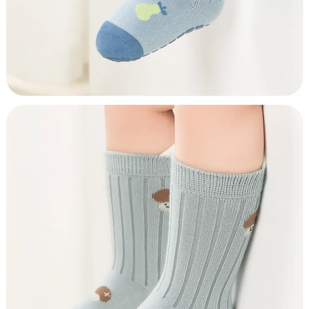26 Autumn and Winter Seamless Baby Socks, Mid-Tube Floor Socks, Infant Socks, Class a Non-Slip Indoor Early Learning Walking Socks — feature 36