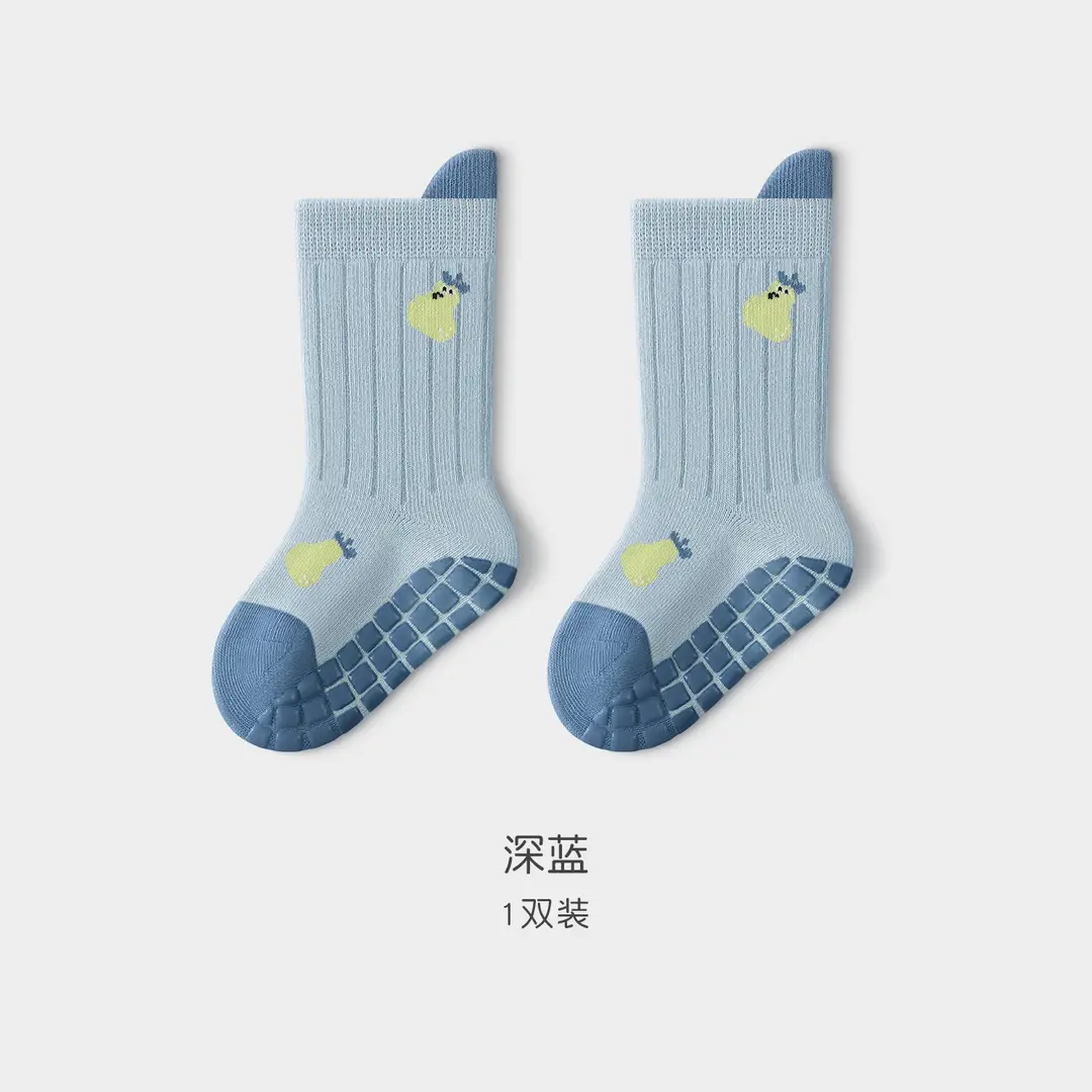26 Autumn and Winter Seamless Baby Socks, Mid-Tube Floor Socks, Infant Socks, Class a Non-Slip Indoor Early Learning Walking Socks