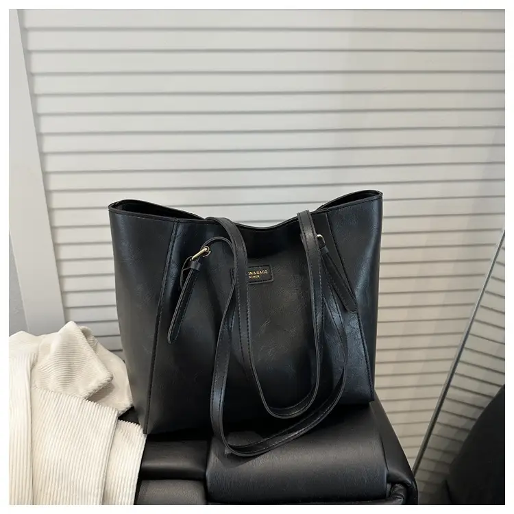 2025 New Export Women's Satchel Shoulder Bag Mommy Bucket Tote Bag High-End Large-Capacity Bags - Image 5