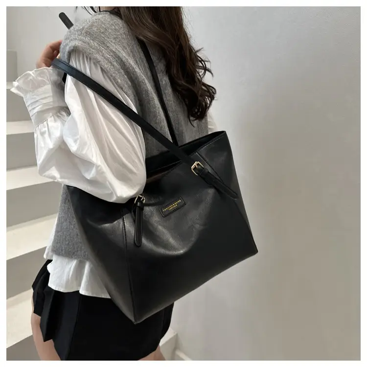 2025 New Export Women's Satchel Shoulder Bag Mommy Bucket Tote Bag High-End Large-Capacity Bags — feature 14